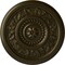 Ekena Millwork Marseille Ceiling Medallion (Fits Canopies up to 4 1/4"), Hand-Painted Green Gold, 16 1/8"OD x 5/8"P CM16MAGGS - alternate 1